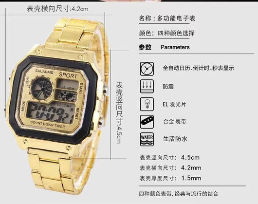 Reloj LED Luminoso de Moda para Hombre con Personalidad - Image 10
