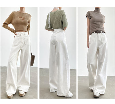 Pantalón Recto Holgado de Cintura Alta con Efecto Adelgazante - Image 27