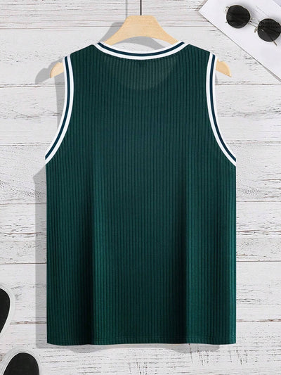 Chaleco Deportivo Ajustado con Rayas Verticales Tejidas - Image 16
