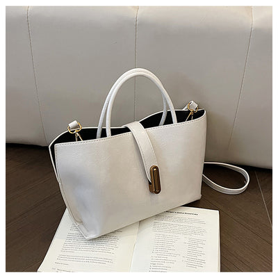 Bolso Bucket de Cuero Encerado Elegante y Portátil - Image 31