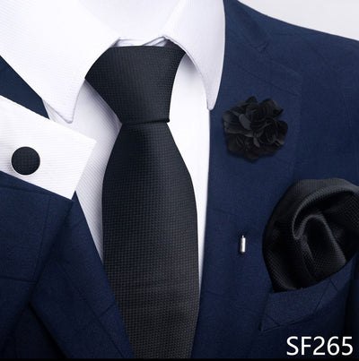 Combo Corbata, Traje y Pañuelo de Bolsillo para Hombre - Juego 8 - Image 64
