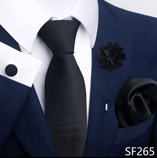 Combo Corbata, Traje y Pañuelo de Bolsillo para Hombre - Juego 8 - Image 64