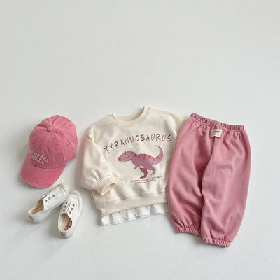 Sudadera Infantil con Dinosaurio de Dibujos Animados Coreano - Image 25
