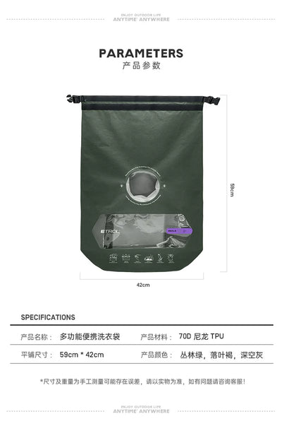 Bolsa de Lavandería Portátil Plegable para Viajes - Image 10