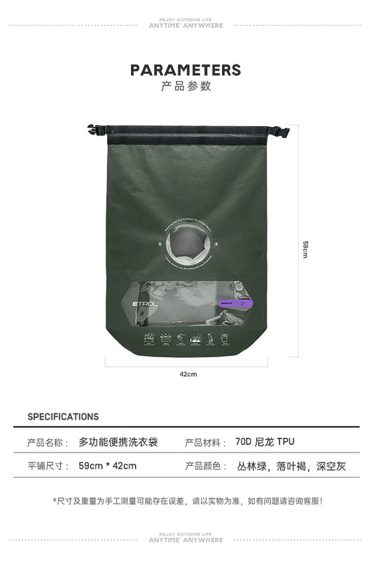 Bolsa de Lavandería Portátil Plegable para Viajes - Image 10