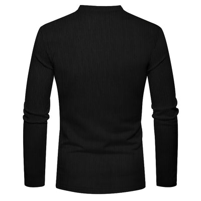 Henley de Pana para Hombre - Ajuste Slim, Manga Larga, Diseño Minimalista - Image 41