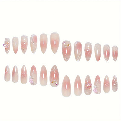 Uñas Postizas Almendra Sweet Cool - Diseño Elegante y Duradero - Image 14