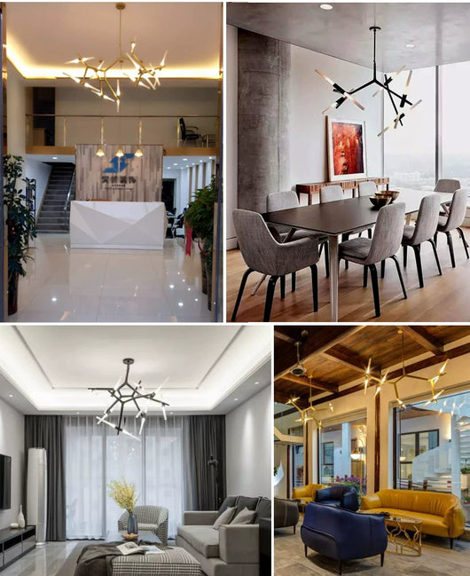 Lámpara Colgante Minimalista de Diseño Irregular para Sala y Comedor - Image 9