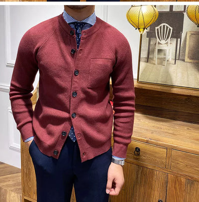 Cardigan Tejido Cuello Redondo Ajustado - Prenda Versátil para Capas - Image 13