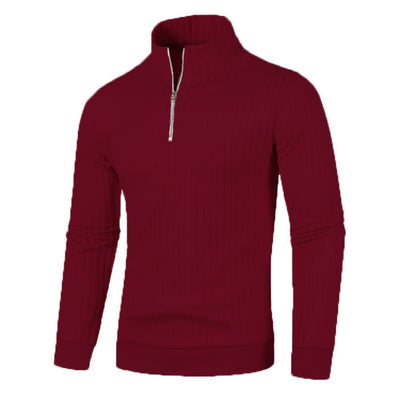 Suéter de Cuello Alto con Cierre para Hombre - Comodidad Casual - Image 14