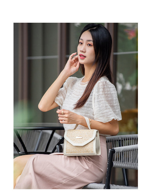 Bolsa Crossbody Cuadrada Pequeña con Lentejuelas Tejidas - Image 26