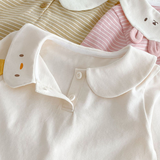 Camiseta Rayada con Diseño Cartoon para Bebé Niña 0-5 Años - Image 14