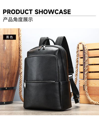 Mochila de Cuero para Hombre con Gran Capacidad - Image 27