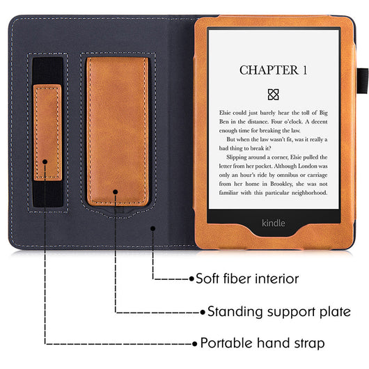 Funda de Cuero con Soporte de Muñeca para Kindle Paperwhite 11 - Image 77