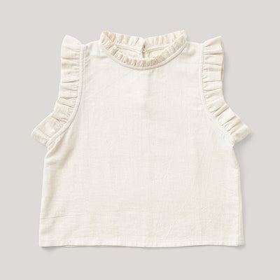 Camiseta Infantil de Algodón y Lino con Detalles de Madera - Image 12