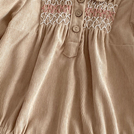 Vestido Enterizo de Pana para Bebé Niña con Diseño Triangular - Image 50