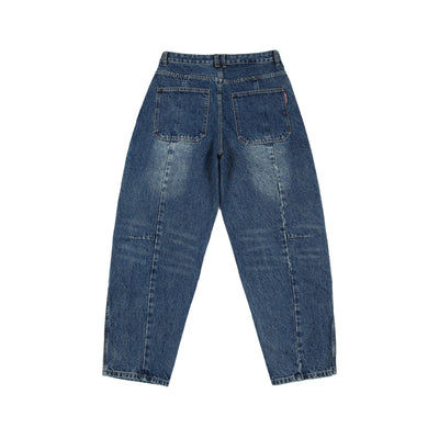 Jeans Vintage Deconstruido con Parches Pesados Lavado Retro - Image 26