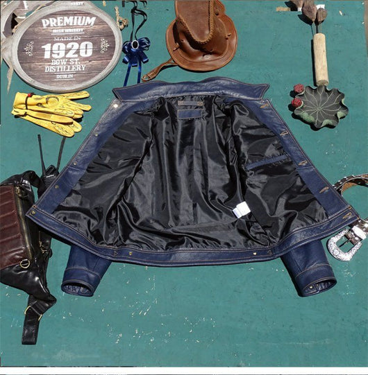 Chaqueta de Cuero Genuino Estilo Motociclista Premium - Image 10