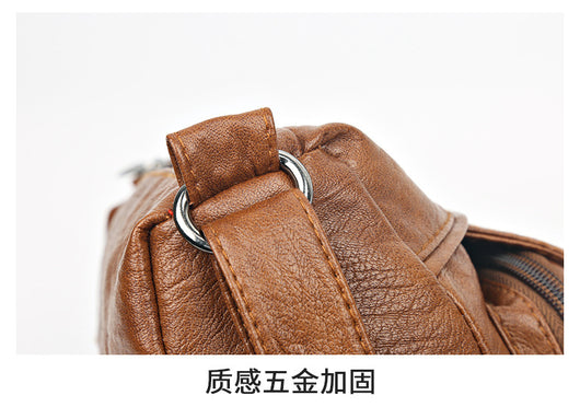 Bolsa Crossbody de Cuero Suave Multibolsillos Versátil - Image 17