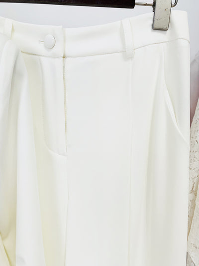 Traje Elegante de Estilo Británico con Chaqueta Corta Bordada y Pantalón Ancho - Image 29