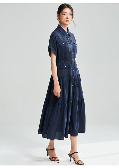 Camisa Clásica de Solapa Doble Pecho con Manga Corta - Image 22