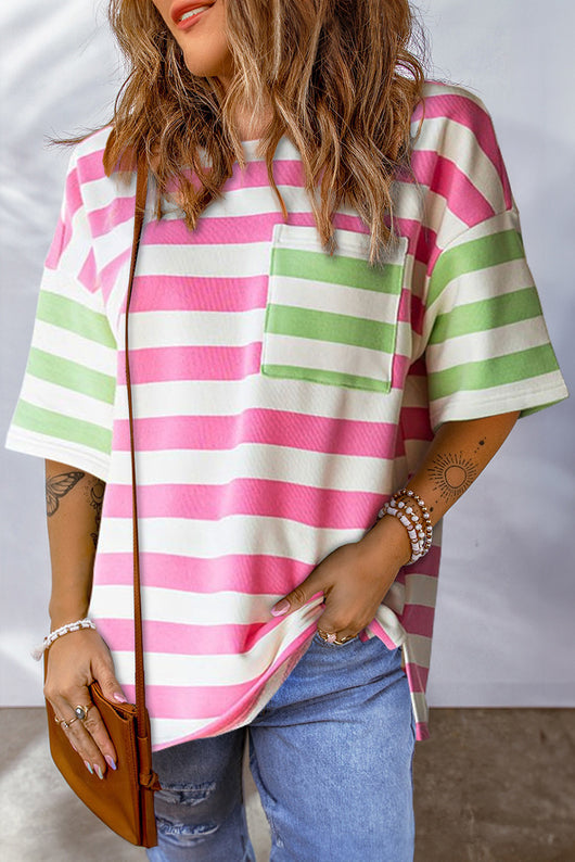 Camiseta Suelta Dopamina Mujer - Cuello Redondo Casual Europeo - Image 10