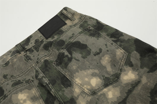 Pantalones de Trabajo Camuflaje Tie-dye Multi-bolsillos para Montaña - Image 14