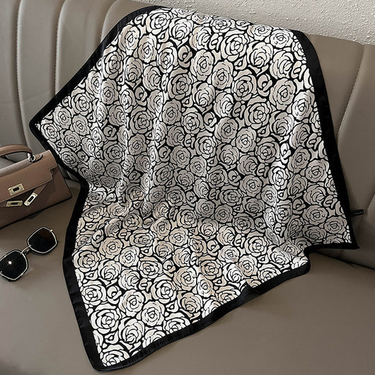 Pañuelo de Seda Estampado Versátil - Banda Decorativa para Cabello y Accesorios - Image 30