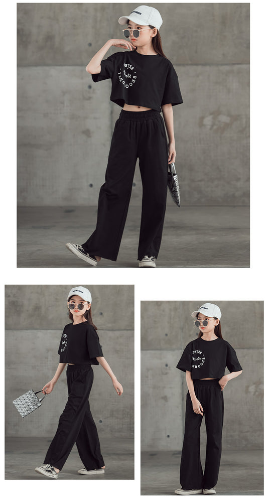 Conjunto Estampado: Camiseta Manga Corta + Pantalón Ancho Pierna Recta - Image 22