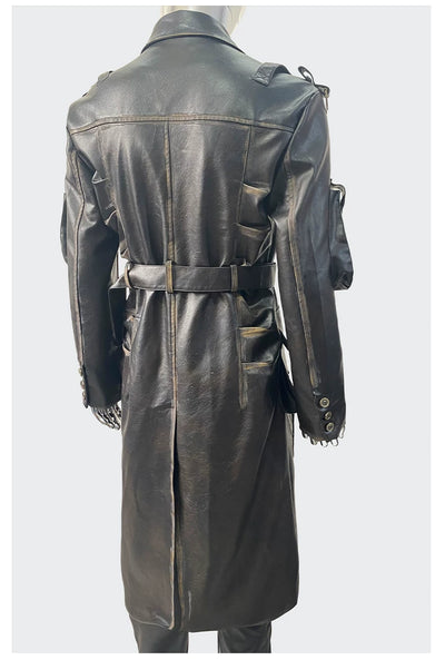 Chaqueta de Cuero para Motociclista Talla Grande - Image 20