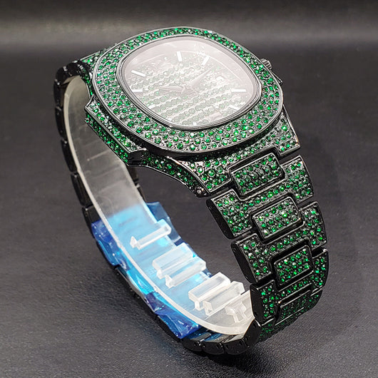 Reloj Hip Hop Diamantes Completos Rap Bling - Image 18