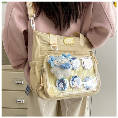 Bolsa Crossbody Transparente de Gran Capacidad Estilo Japonés para Estudiantes - Image 24