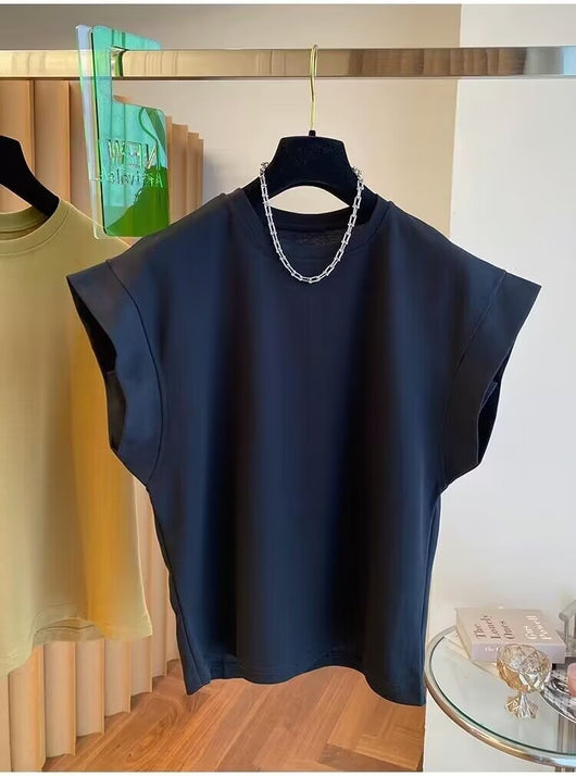 Blusa Suelta sin Mangas de Color Sólido - Comodidad y Estilo - Image 16
