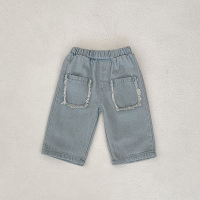 Pantalones Cortos Denim de Algodón con Bolsillos para Niños - Image 11