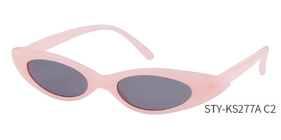 Clear frame cat eye sunglasses with bright yellow lenses, suitable for fashion wear and sun protection. - Image 17