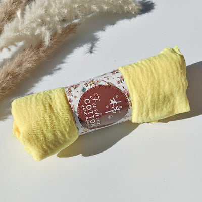 Pañuelo de Algodón y Lino Arrugado Monocromático - Image 183