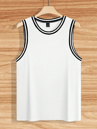 Chaleco Deportivo Ajustado con Rayas Verticales Tejidas - Image 20