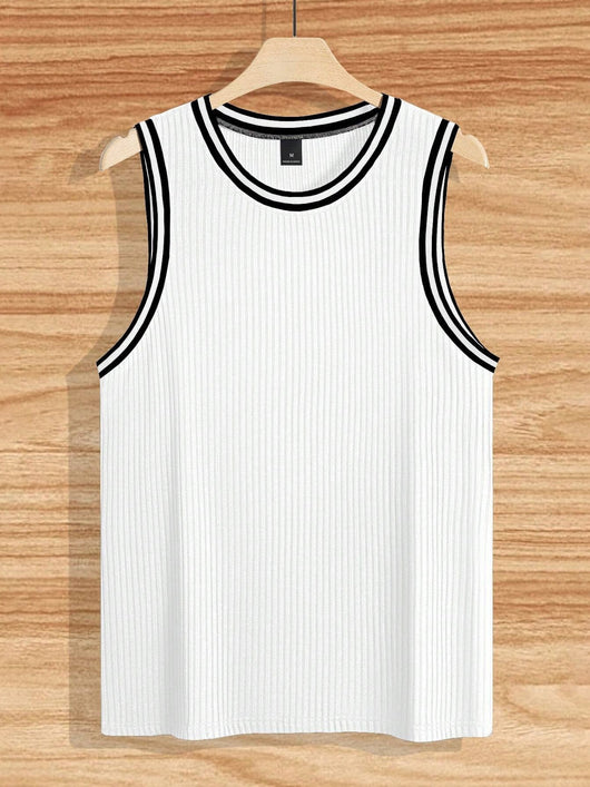 Chaleco Deportivo Ajustado con Rayas Verticales Tejidas - Image 20