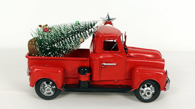 Adornos Navideños Camión Rojo Retro - Image 21