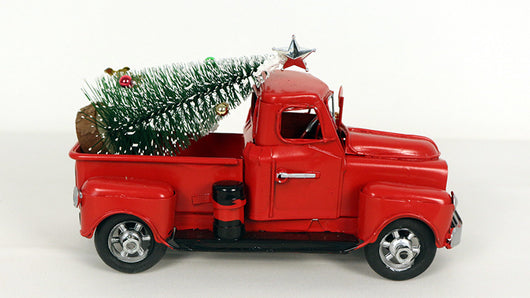 Adornos Navideños Camión Rojo Retro - Image 21