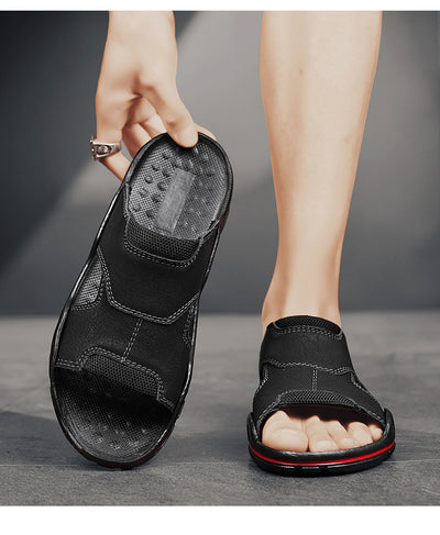 Sandalias Hombre Cuero Genuino Antideslizantes - Chanclas Outdoor Cómodas - Image 30