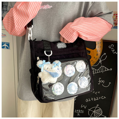 Bolsa Crossbody Transparente de Gran Capacidad Estilo Japonés para Estudiantes - Image 50