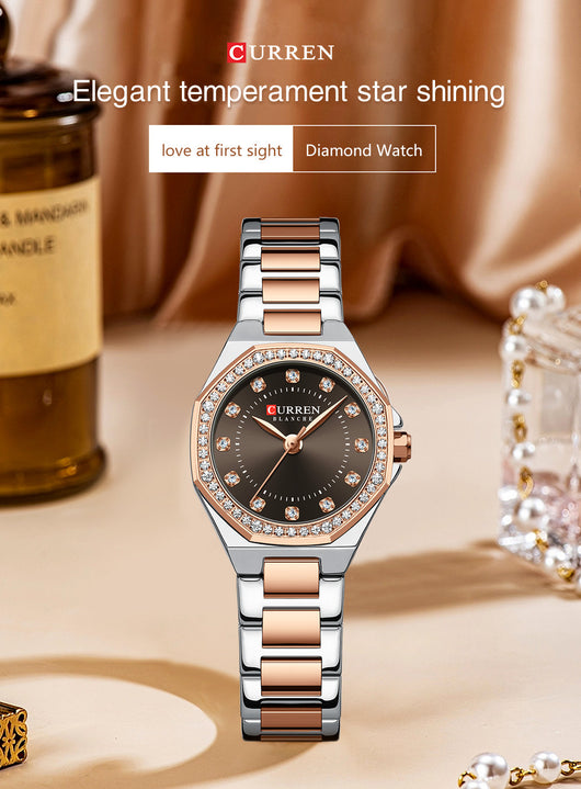 Reloj Elegante Impermeable con Cristales Decorativos - Image 39