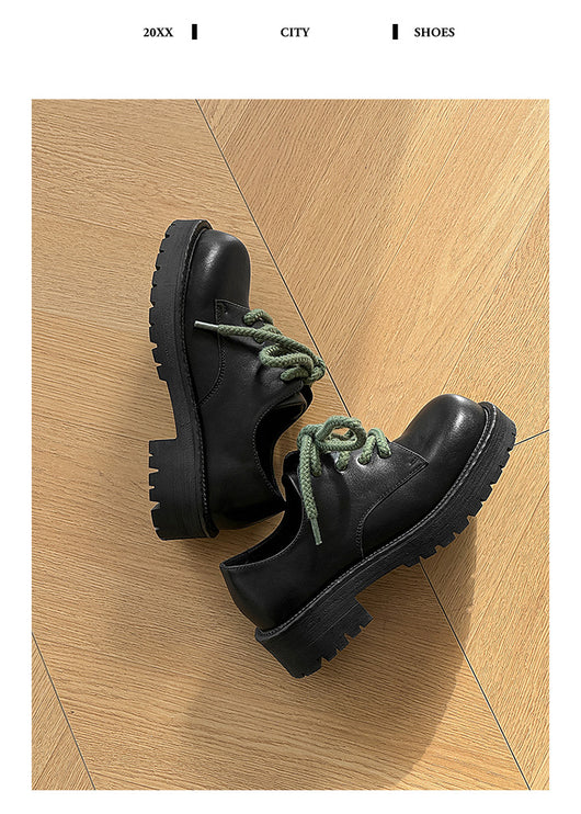 Zapatos Casuales de Cuero con Plataforma Elevadora para Hombre Big Head Derby - Image 23