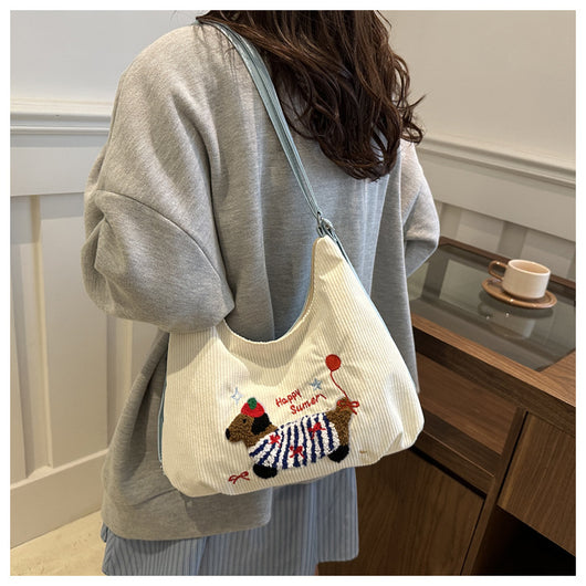 Bolso Tote Retro de Gran Capacidad para Mujer - Bolsa Casual de Hombro - Image 36