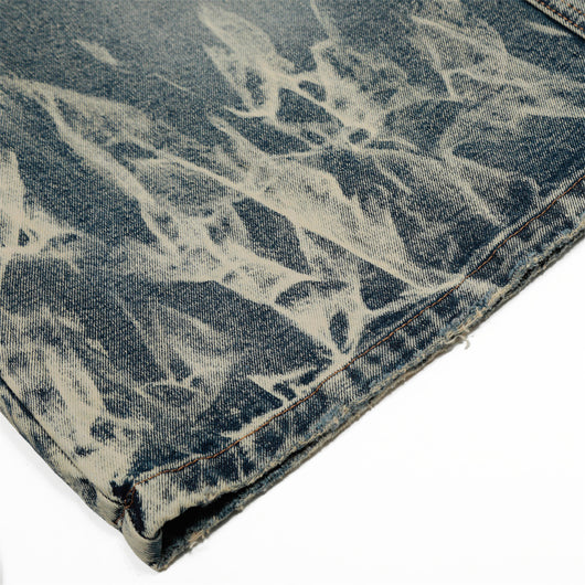 Pantalones Denim Tie-dye Punk Cintura Media - Image 10