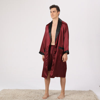 Pijama de Seda para Hombre - Conjunto Shorts y Camiseta - Image 21
