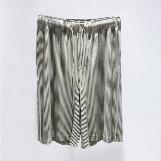 Pantalones Cortos Hombre Plisados Talla Grande Comodidad Casual - Image 11