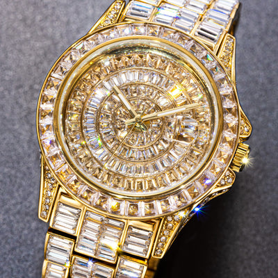 Reloj de Diamante Cuadrado Completo con Circonita de Alta Gama - Image 21