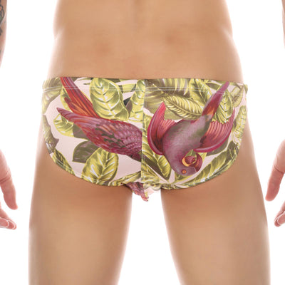 Bañador Estampado Tropical con Diseño de Hojas de Coco y Arce - Pantalón de Playa Multicolor Trendy - Image 54